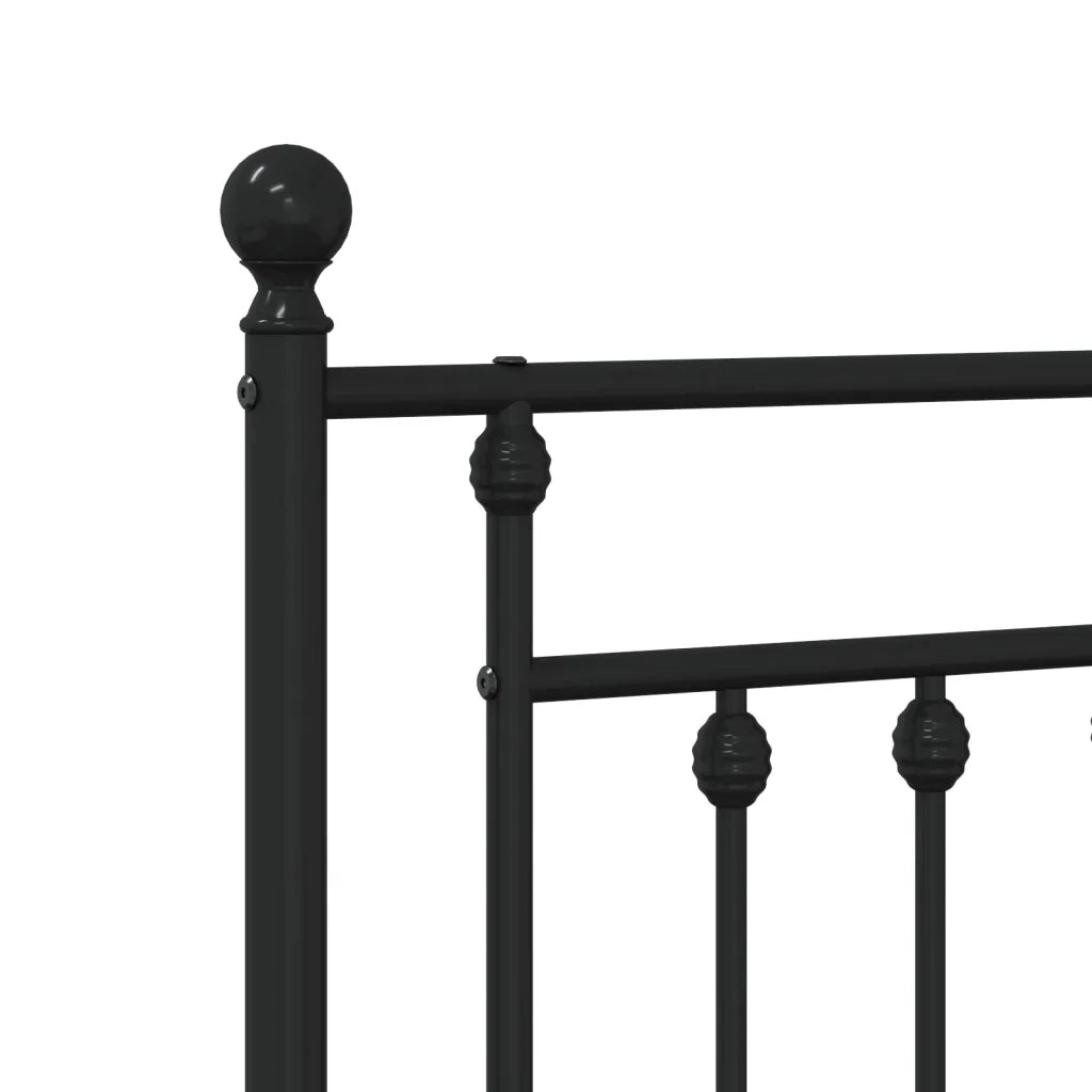 Testiera | Testata di Ricambio in Metallo Nero 80 cm