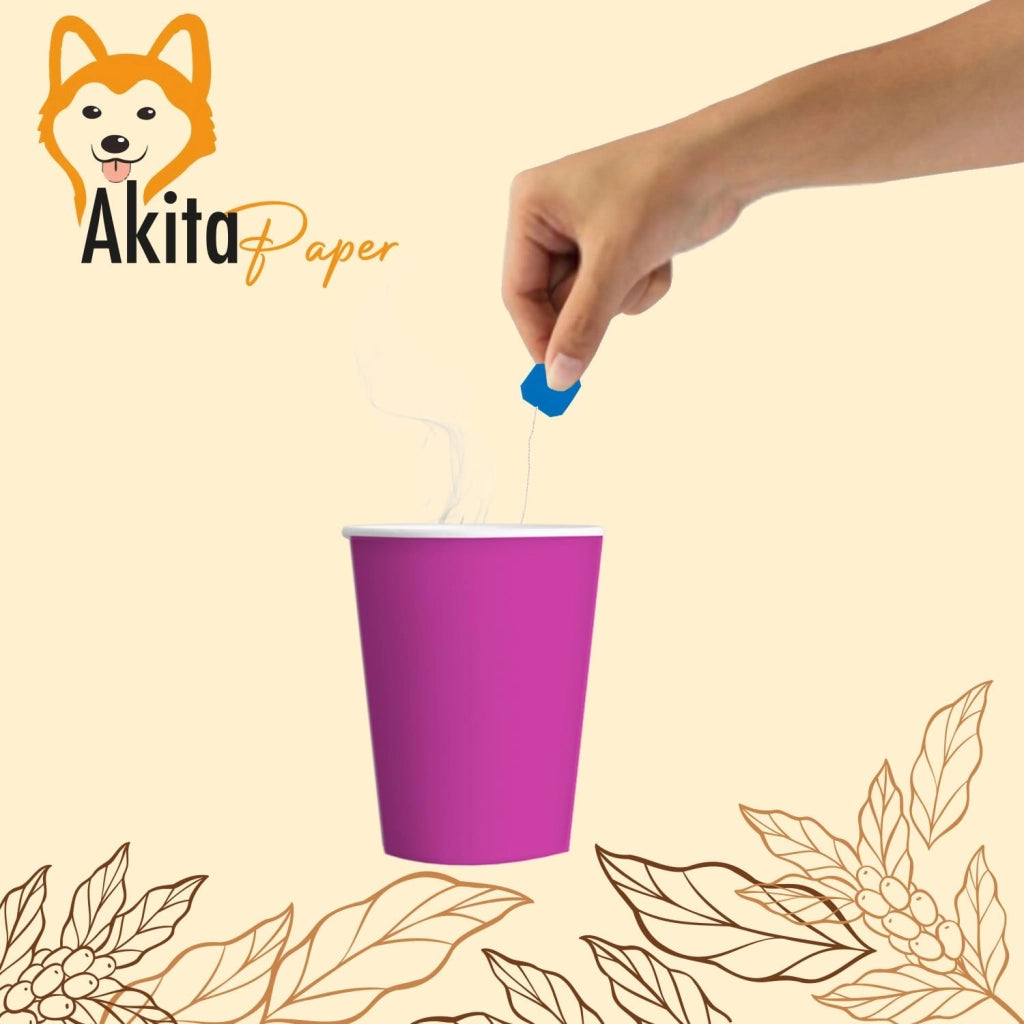 1000 Bicchieri Carta 200ml AkitaINK | Compostabili