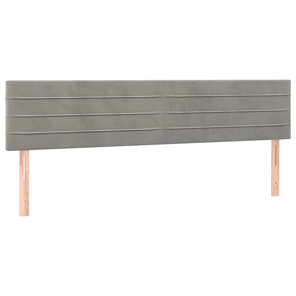 Letto a Molle con Materasso e LED Grigio Chiaro 160x200 cm 3134471