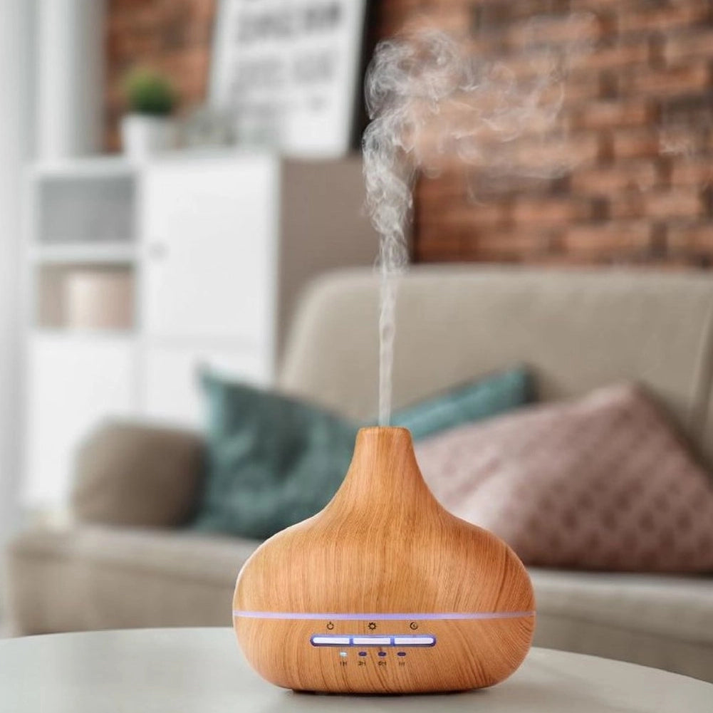 Diffusore Aroma Profumatore Aria Silenzioso 300ml Luce Led e Timer Aromaterapia
