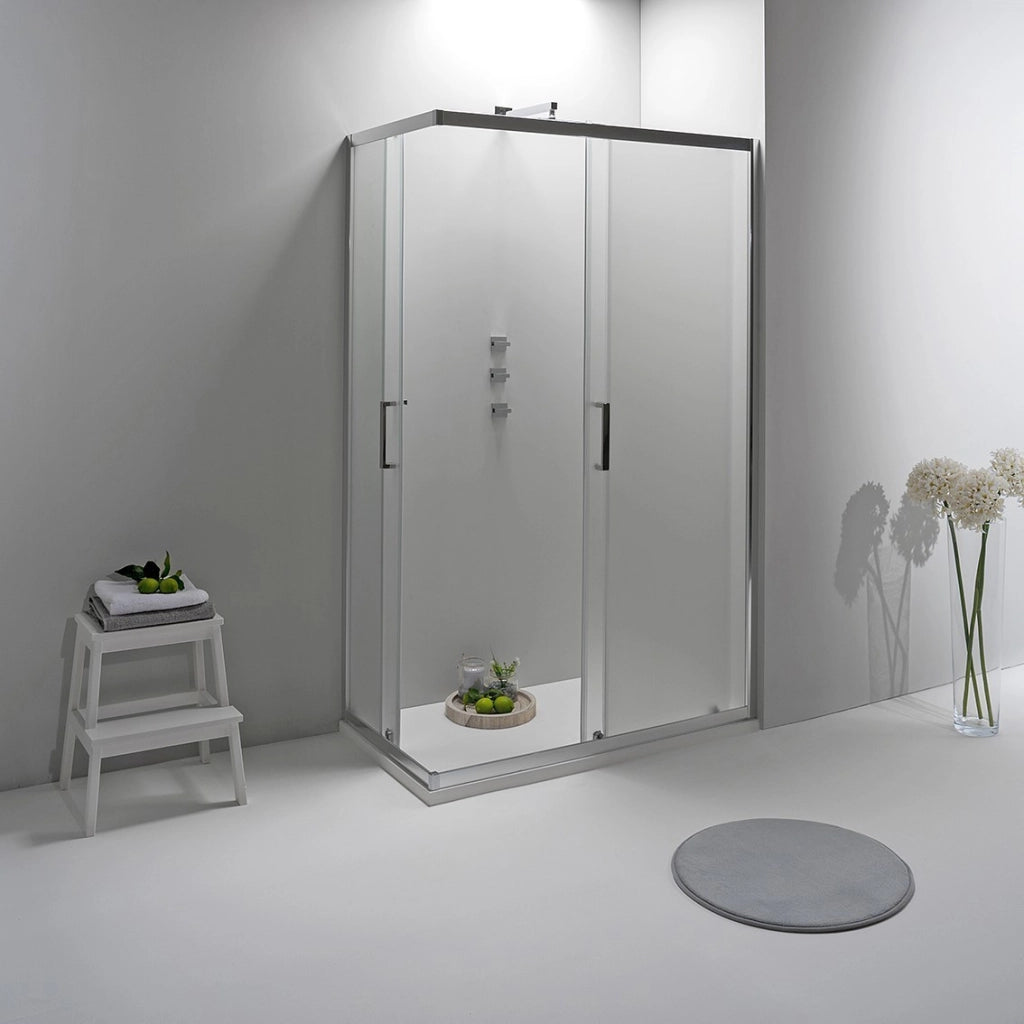 BOX DOCCIA ELITE ANGOLARE 70x100 CM SCORREVOLE OPACO