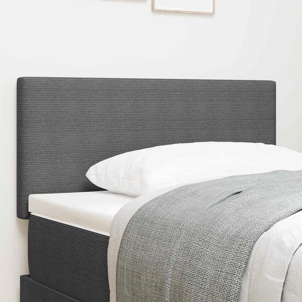 Testiera | Testata Grigio chiaro 80 cm Tessuto in Cords