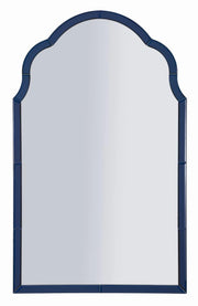 Specchio da Muro Tangeri Blu 62x1x100 cm in MDF e Vetro e Specchio Blu