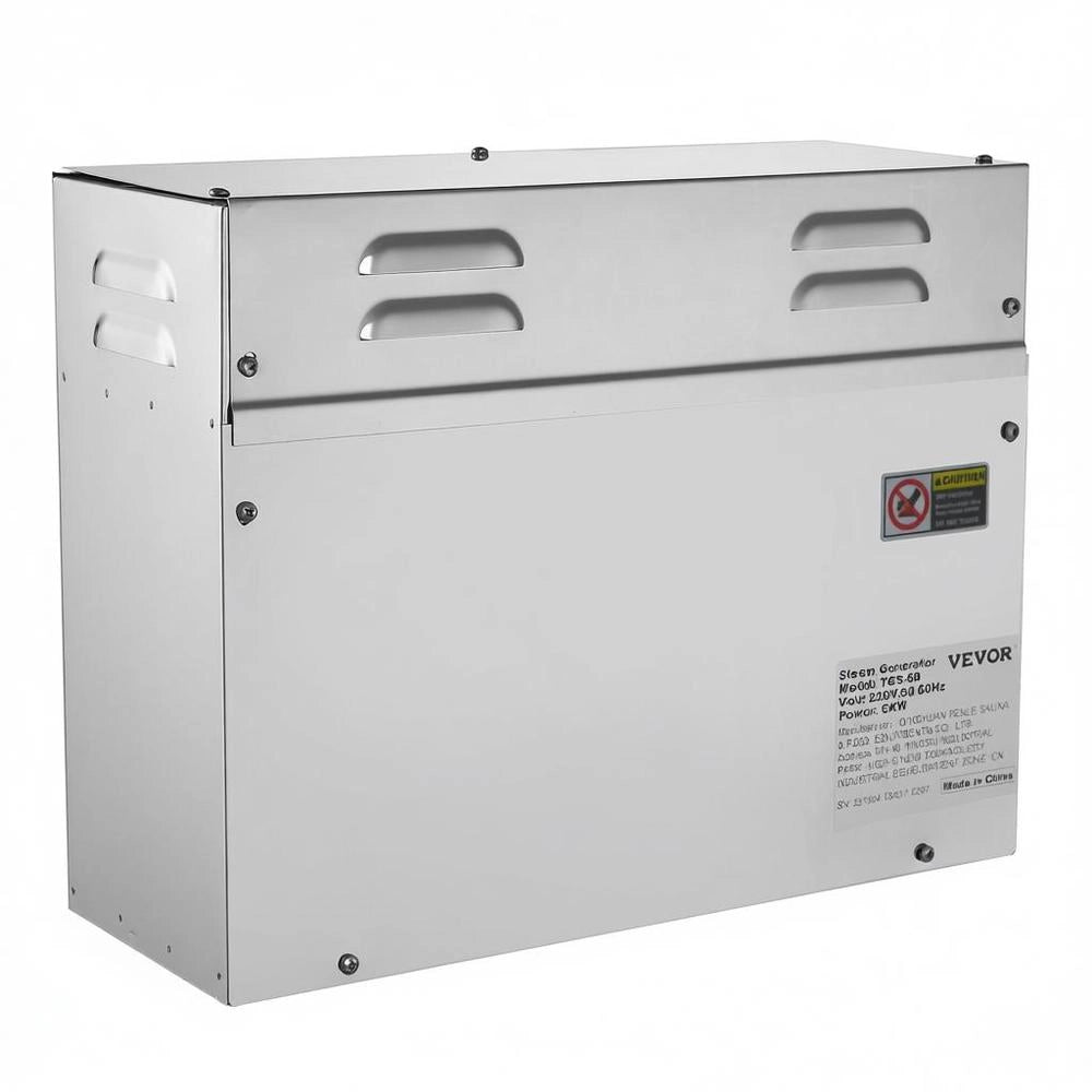 Generatore Vapore 6KW per Doccia Sauna Bagno Home Spa Riscaldamento Uniforme Uso Domestico con Termostato e Timer