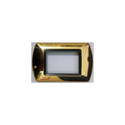 Trade Shop - Placchette Placche In Abs Compatibili Per Master Modo Colorra Placca Copriprese - Oro -4 Fori     -