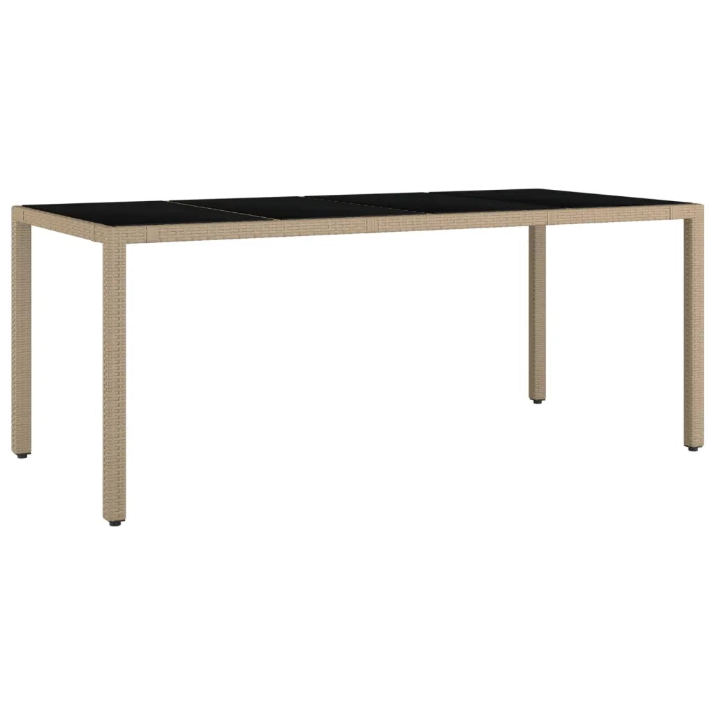 Set da Pranzo da Giardino 9 pz con Cuscini Beige in Polyrattan 3157579