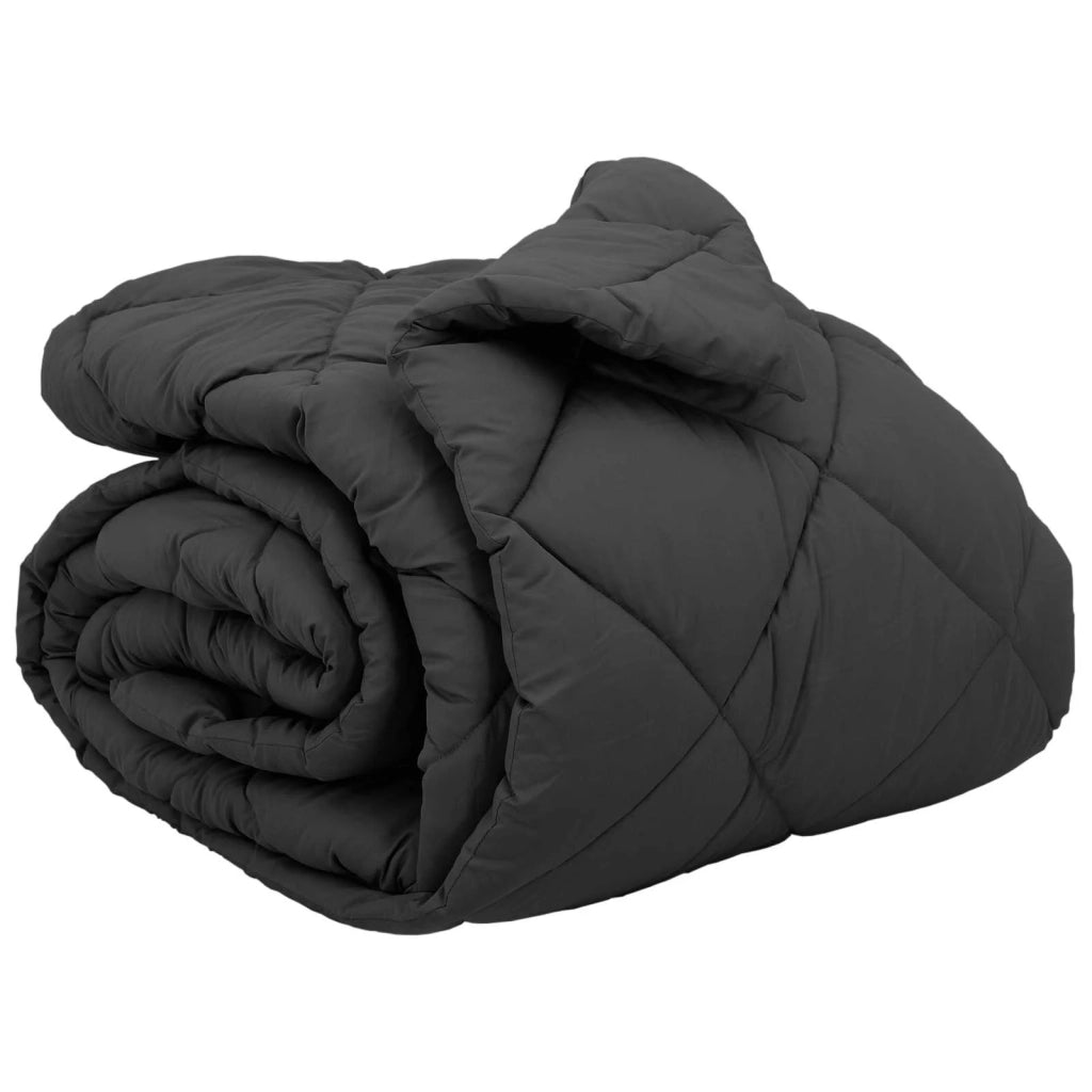 Duvet Invernale Antracite 200 x 200 cm Microfibra 42025647