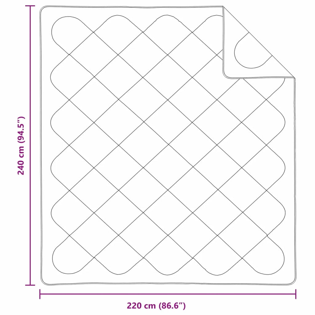 Duvet Invernale con cuscino 3 pcs Bianco Microfibra 3377860