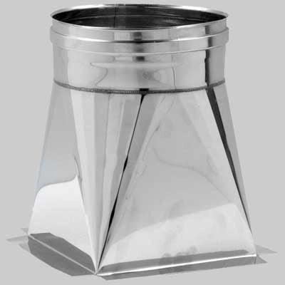 TRAMOGGIA INOX MONOPARETE  250 x 250 tubo Ø 200     MADE IN ITALY