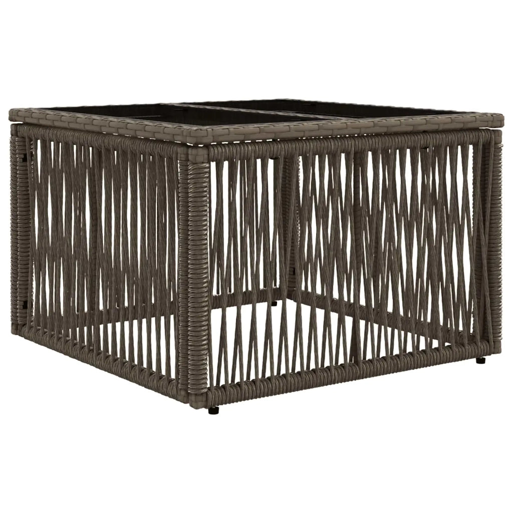 Set Divano da Giardino 4 pz Grigio polyrattan 3435632