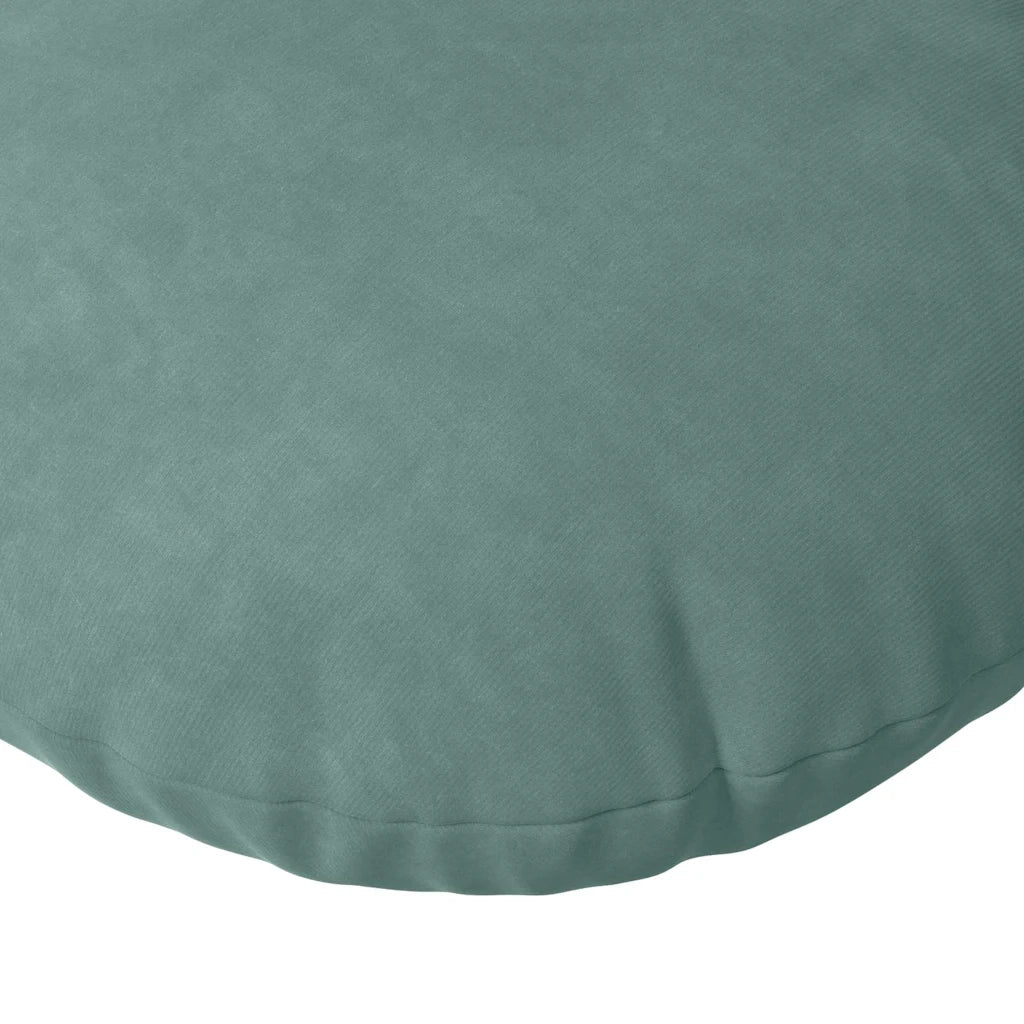 Cuscini per Seduta 2 pcs Verde Mare Ø 40 x 13 cm Velluto 42014258