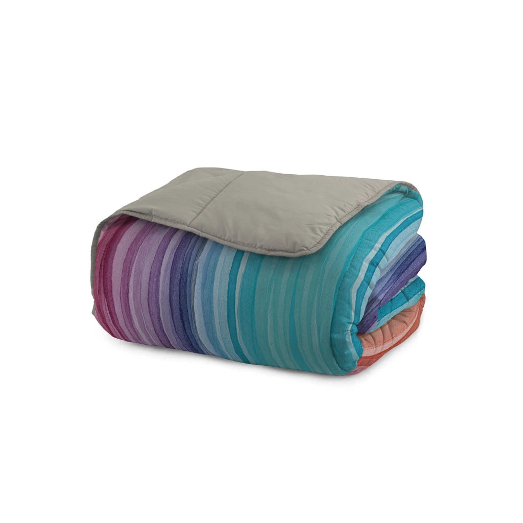 Trapunta Invernale Matrimoniale 180gr con Stampa in Microfibra Rainbow