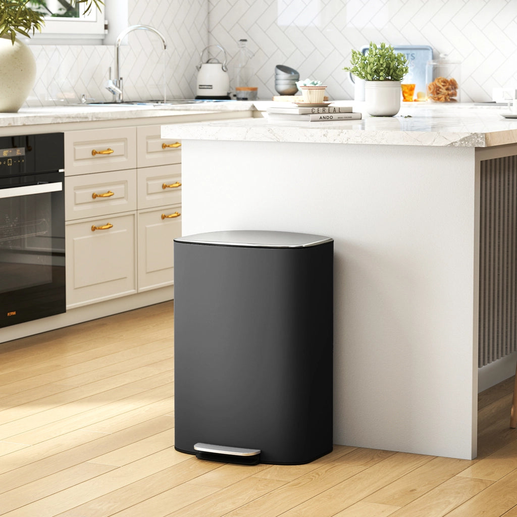Cestino Pedale Cucina 50 Litri ¨C Minimal ¨C Nero