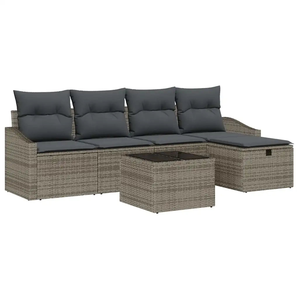 Set di divani con cuscino 5 pcs polyrattan 3360600