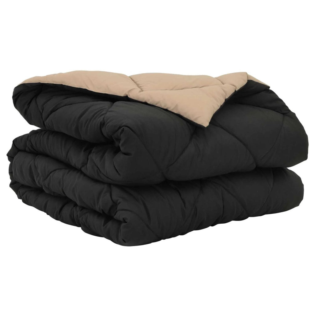 Duvet Estivo Nero e Talpa 200 x 155 cm Microfibra 42025490