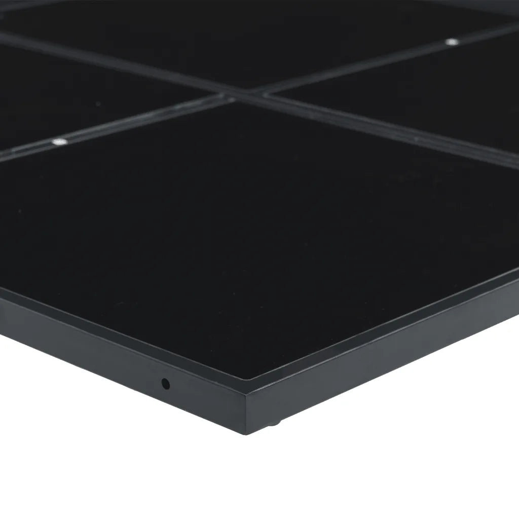 Set da Pranzo da Giardino 15 pz con Cuscini Nero in Textilene 3295086