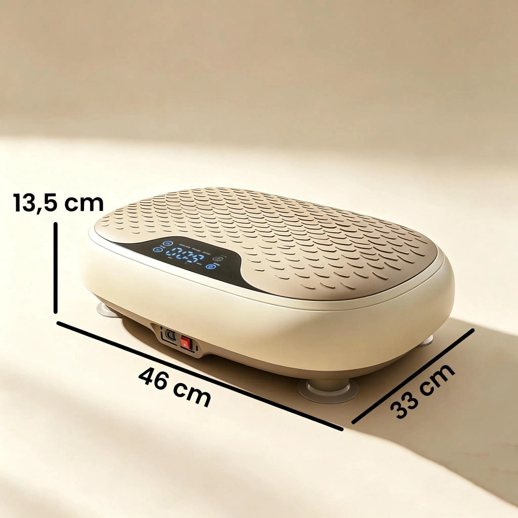 Piattaforma vibrante 20 velocità; 3 programmi; schermo LED e telecomando