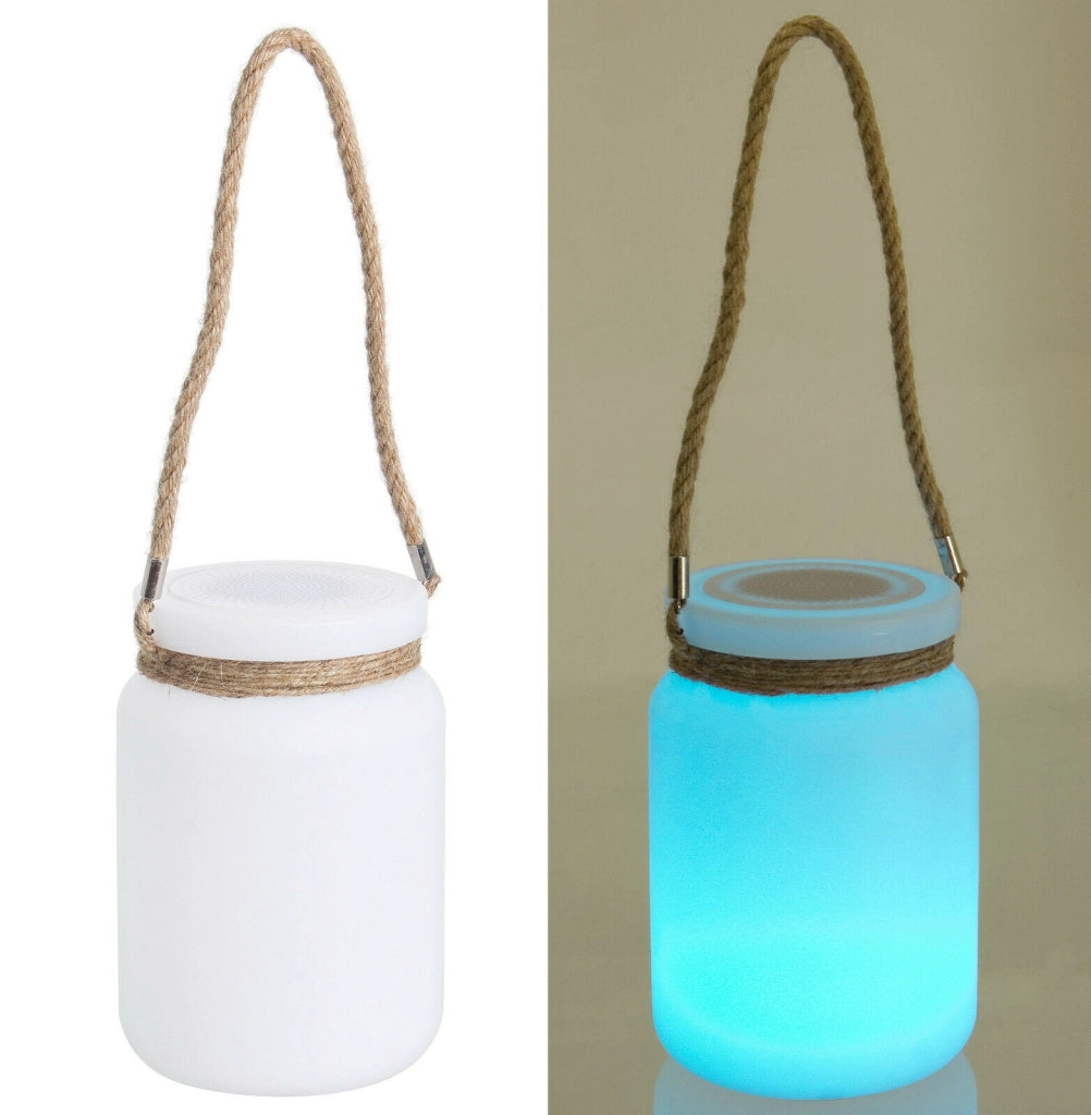 Lampada Led da Giardino Esterno Bluetooth Musica Casse Usb Vaso Vetro  Bizzotto