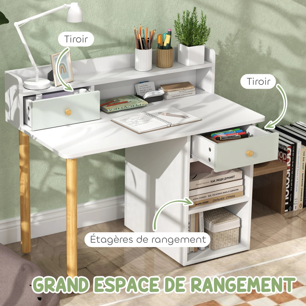 Scrivania Bambini con Sedia ¨C Minimal ¨C Verde 85x48x73 cm