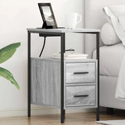 Armadio da Notte 2 pz Grigio Sonoma 30 x 48 x 61 cm 859417
