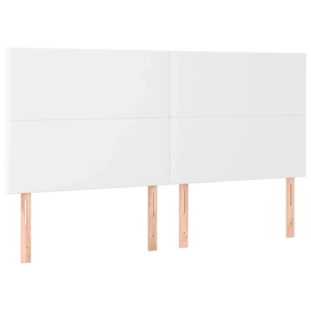 Giroletto Molle con Materasso e LED Bianco 200x200cm Similpelle
