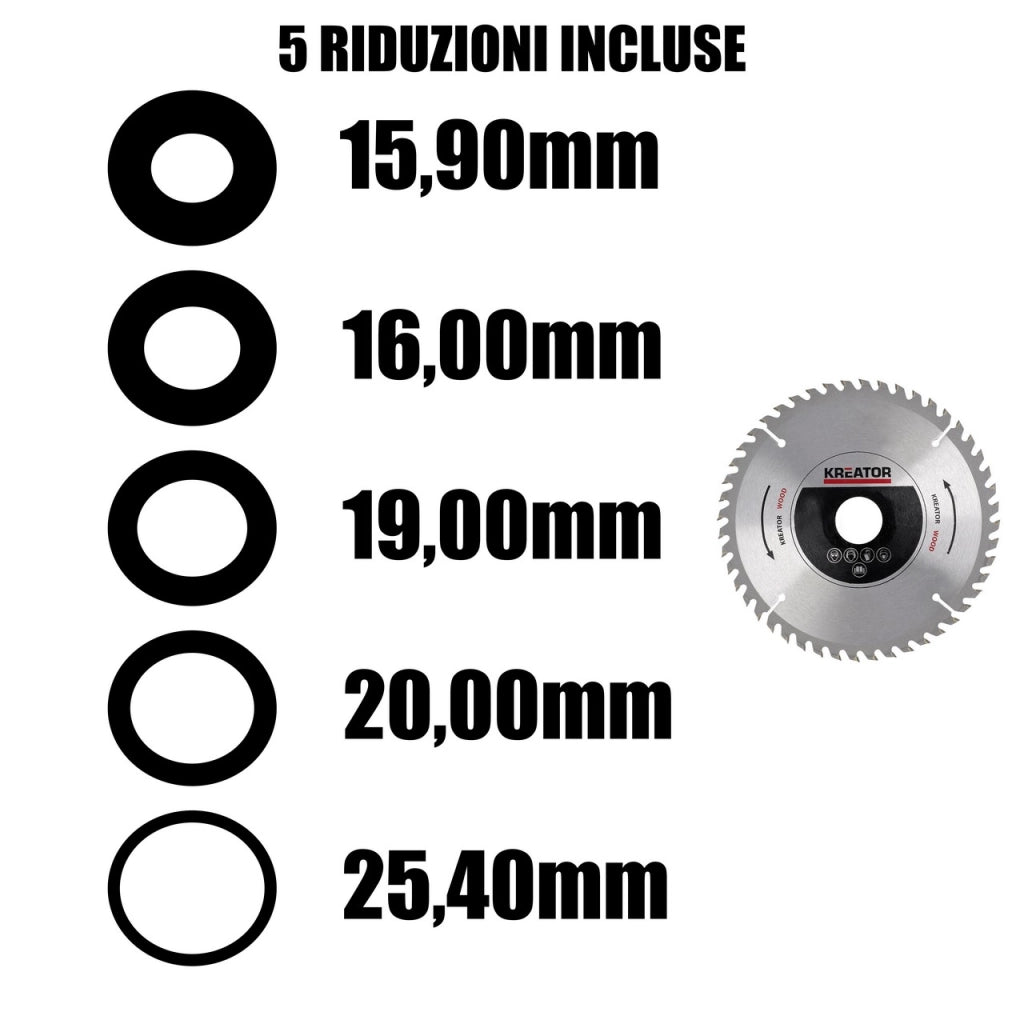 Lama a Disco per Legno 315 mm 48 Denti Kreator – KRT021500