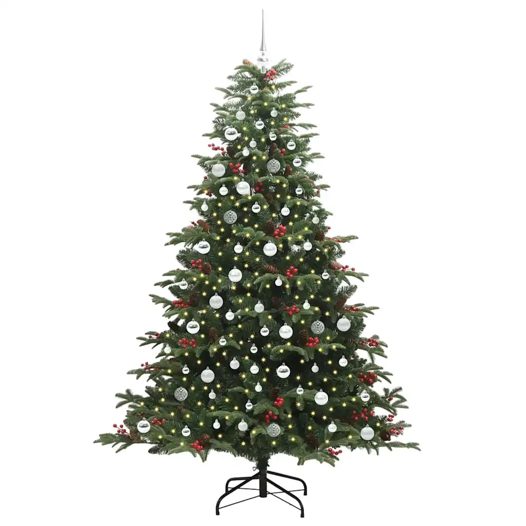 Albero di Natale artificiale con 300 LED Verde 210 cm