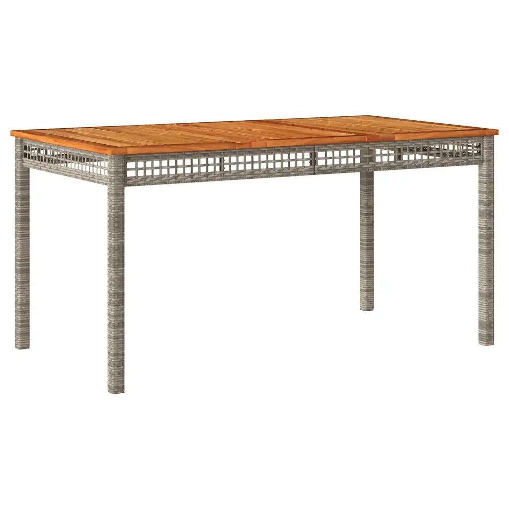 Set da Pranzo da Giardino 7 pz con Cuscini in Polyrattan Grigio 3213572