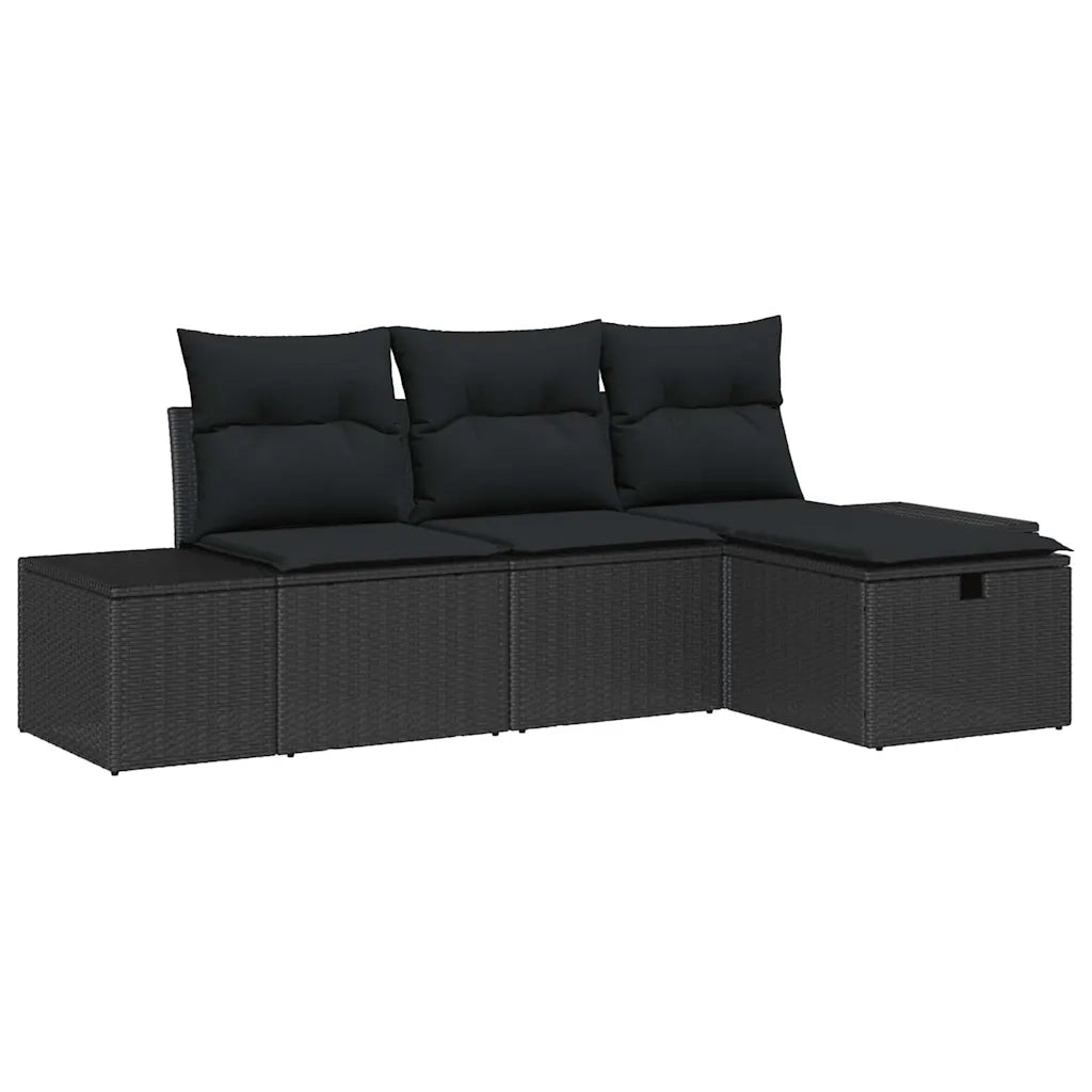 Set di divani con cuscino 4 pcs polyrattan 3360684
