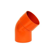 Curva 45° in pvc : Colore - Arancio, Diametro - 110