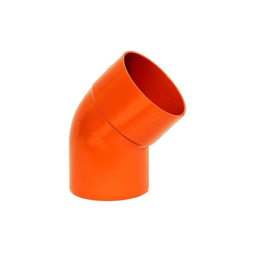 Curva 45° in pvc : Colore - Arancio, Diametro - 110