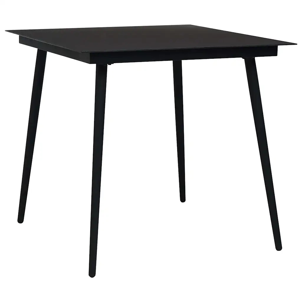 Set da Pranzo da Giardino 3 pz in Polyrattan e Vetro 3060231