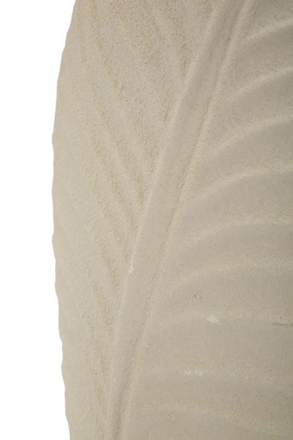 Vaso Dune Tall 18x9,5x29,5 cm in Ferro Crema