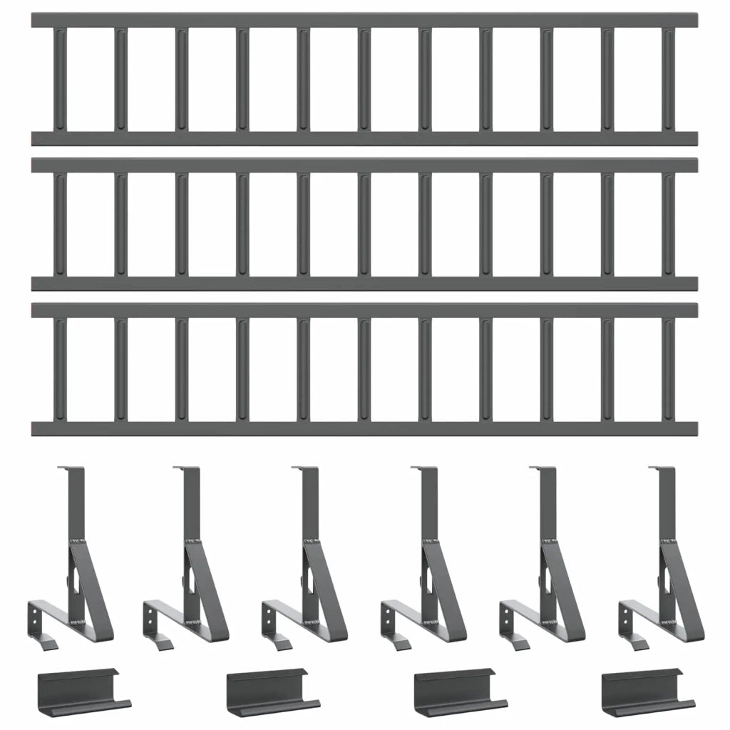 Guardia per neve sul tetto Antracite 300 x 29,5 x 34,5 cm 42028450