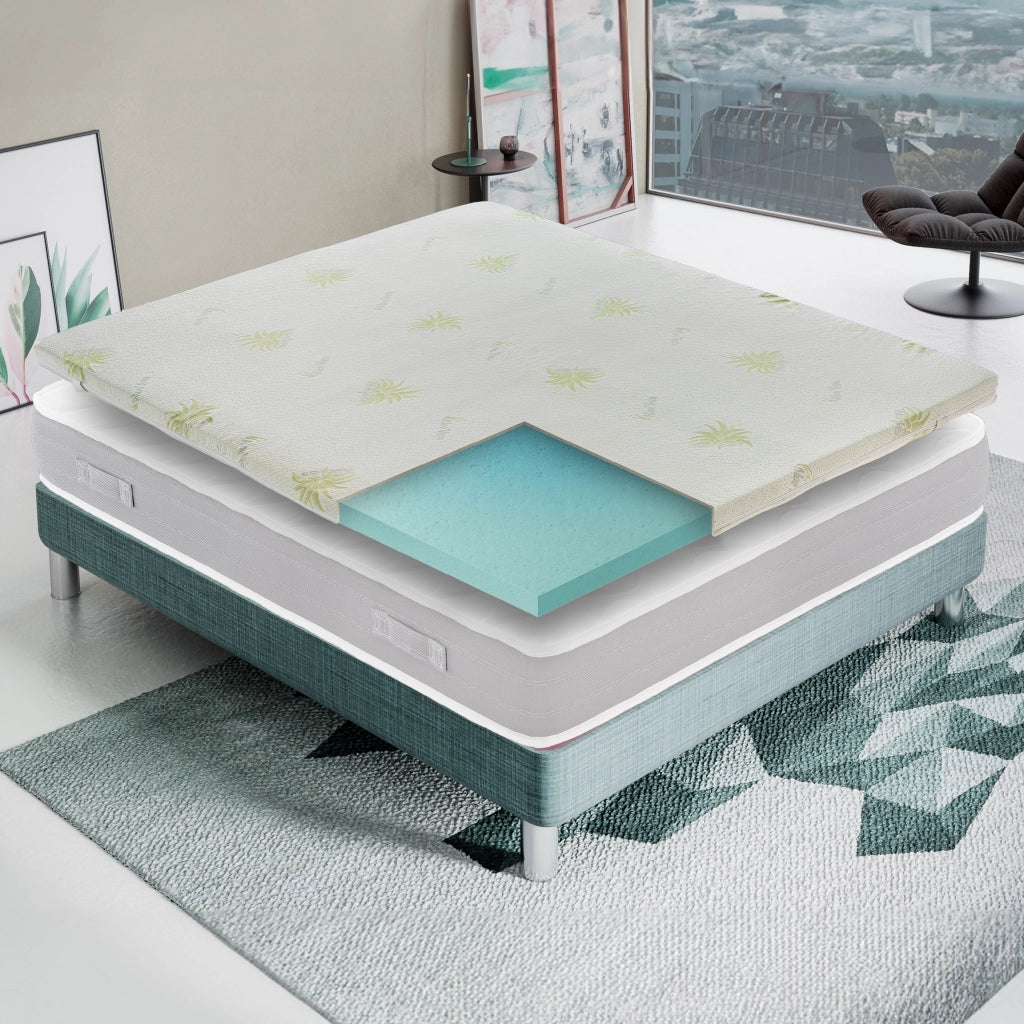 Materasso Singolo 80x200 in Memory Foam - Alto 5 cm - IGNIFUGO Classe 1M - Sfoderabile