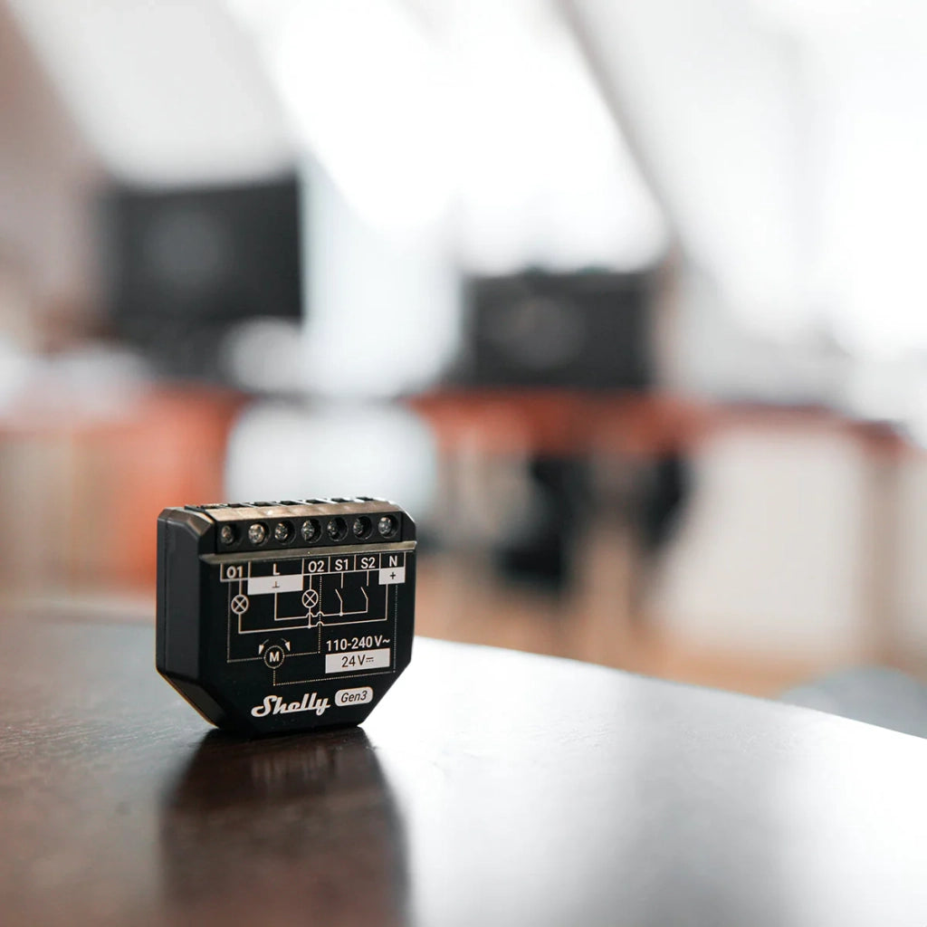 Shelly 2PM Gen3 - Relè Smart Wi-Fi con Misurazione Consumi - Confezione da 4 Pezzi