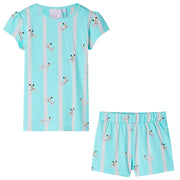 Pigiama da Bambina a Maniche Corte Blu 104 11395