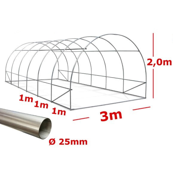 Serra Easy BOX 3x9m con copertura PVC 220MC