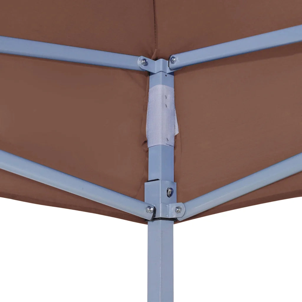 Tetto per Tendone per Feste 2x2 m Marrone 270 g/m² 315345