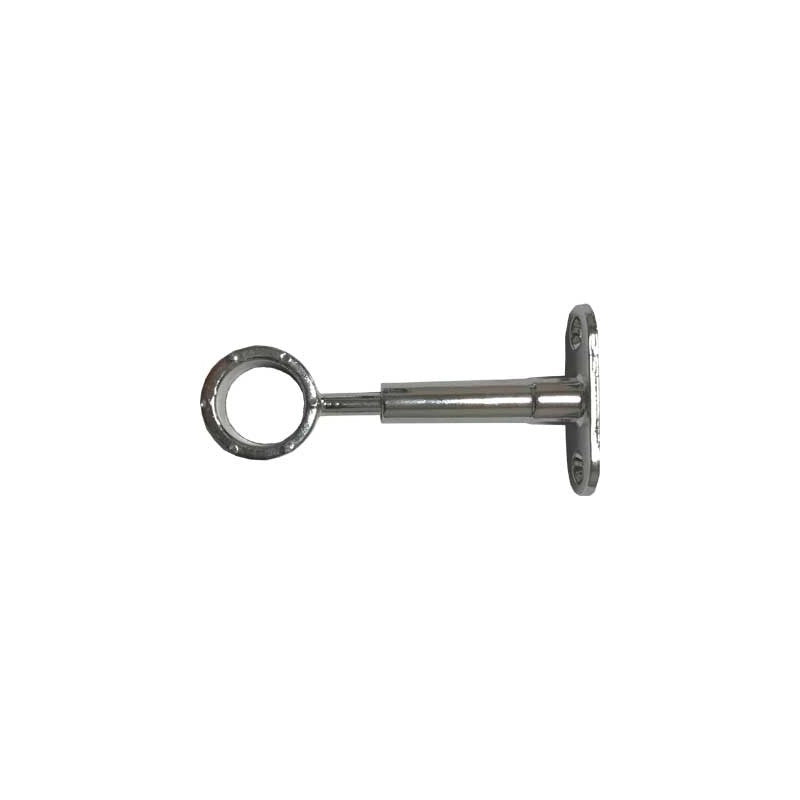 REGGITUBO CENTRALE TONDO Ø 18 mm - Cromato - 10 pezzi