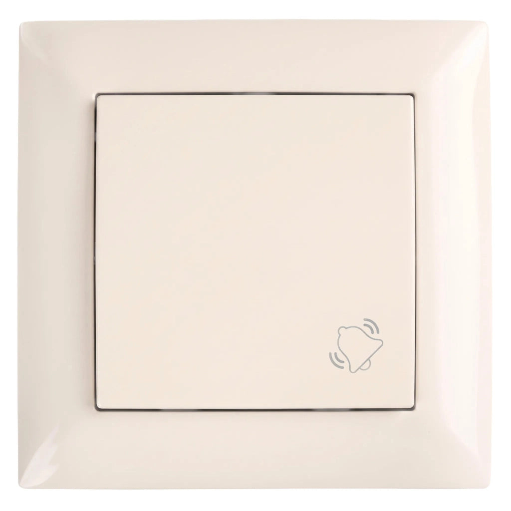 Pulsante Per Campanello Con Cornice Oste Jnh008-w Beige