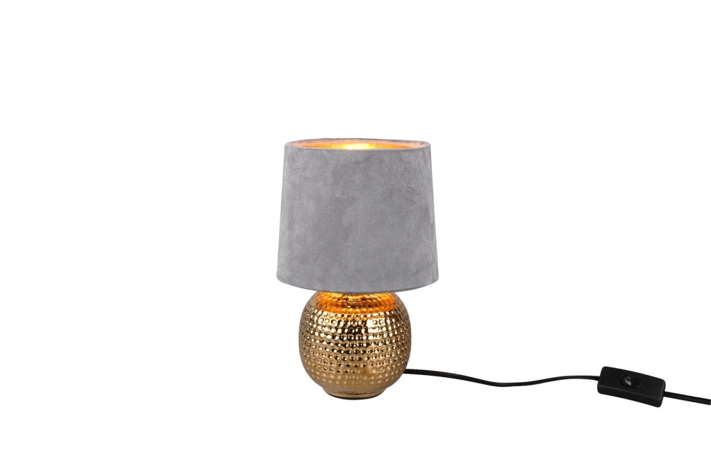Lampada da tavolo ceramica oro/grigio Sophia RL E14