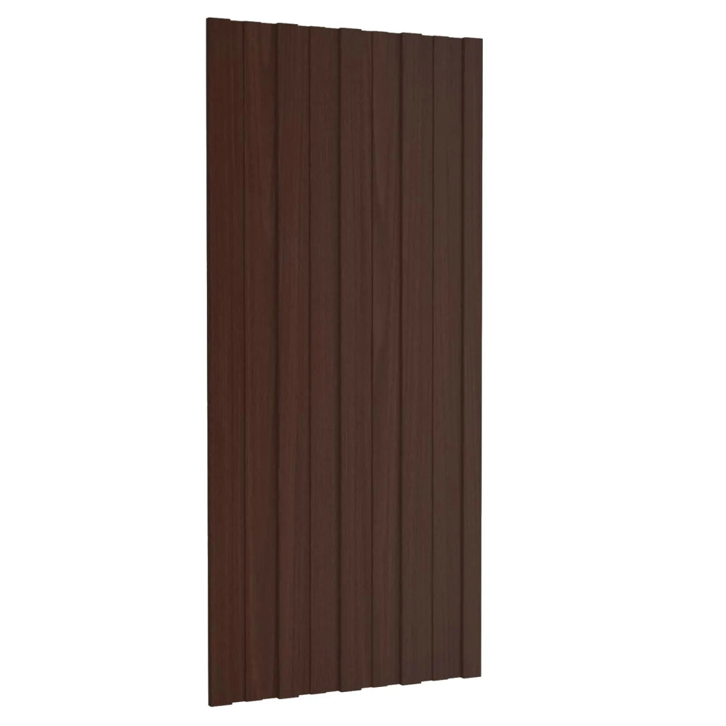 Pannello per tetto 12 pz Marrone 100 x 45 cm Acciaio zincato 42047127