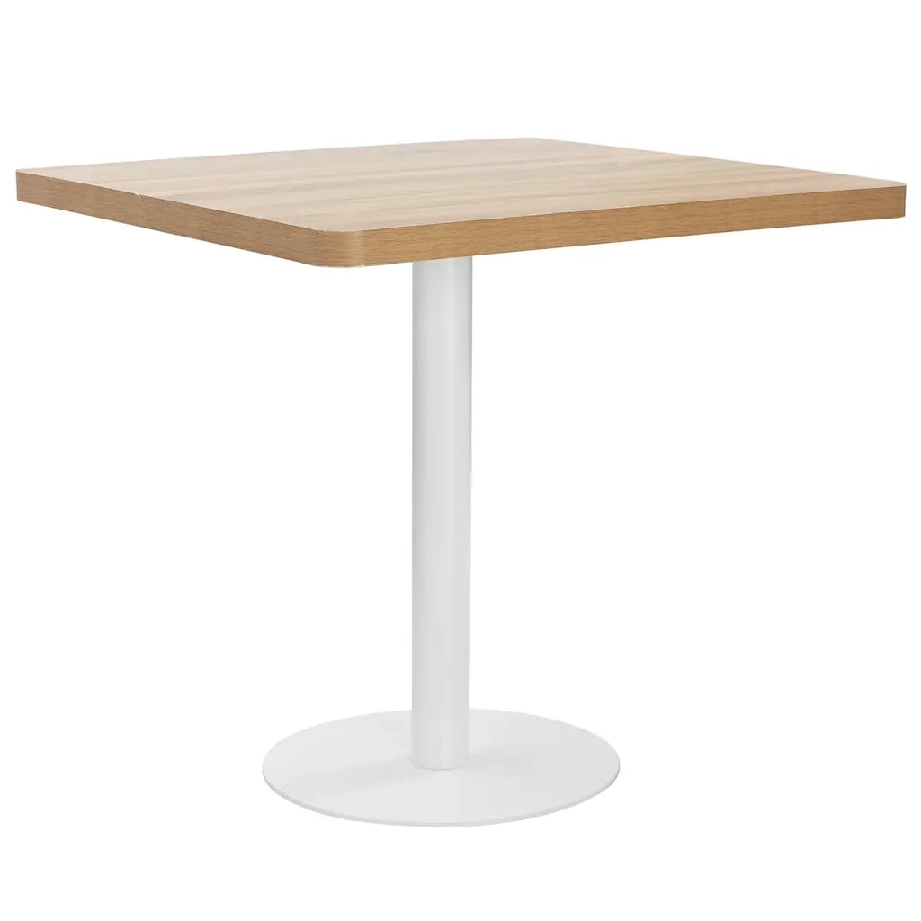 Tavolo da Bistrot Marrone Chiaro 80x80 cm in MDF 286432