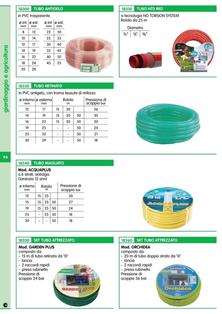 1rotolo tubo magliato acqua plus 12 mm rotolo 15 m cod:ferx.36561