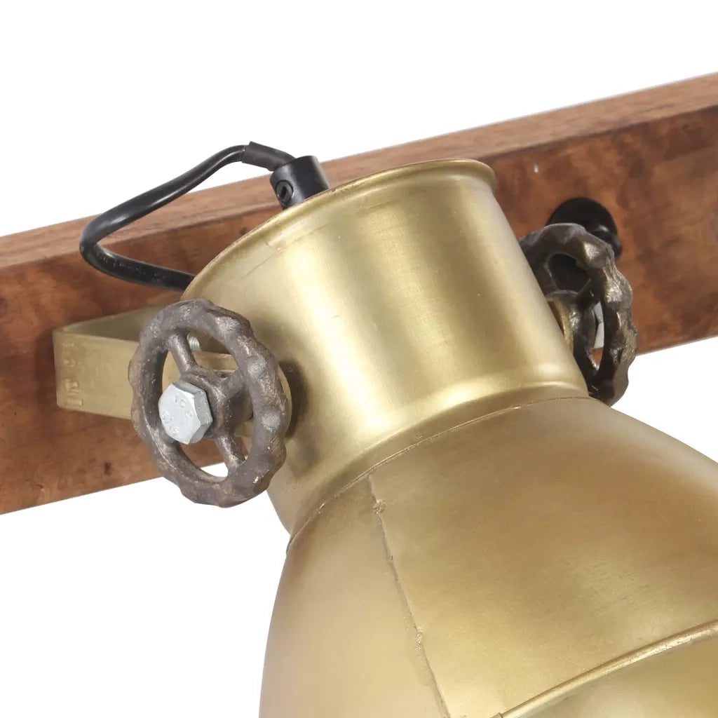 Lampada da Parete Stile Industriale Ottone 65x25 cm E27 CFW3861316