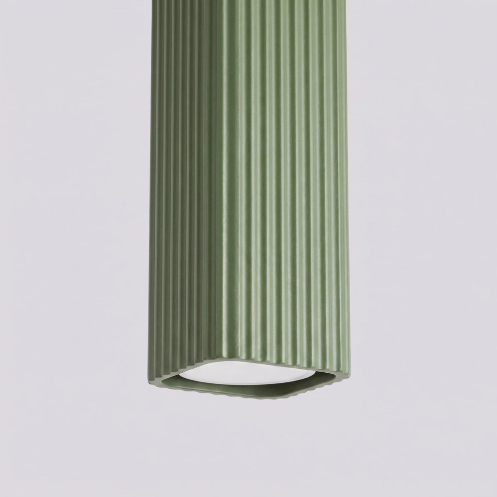 Lampada a sospensione RAYO 1 verde oliva