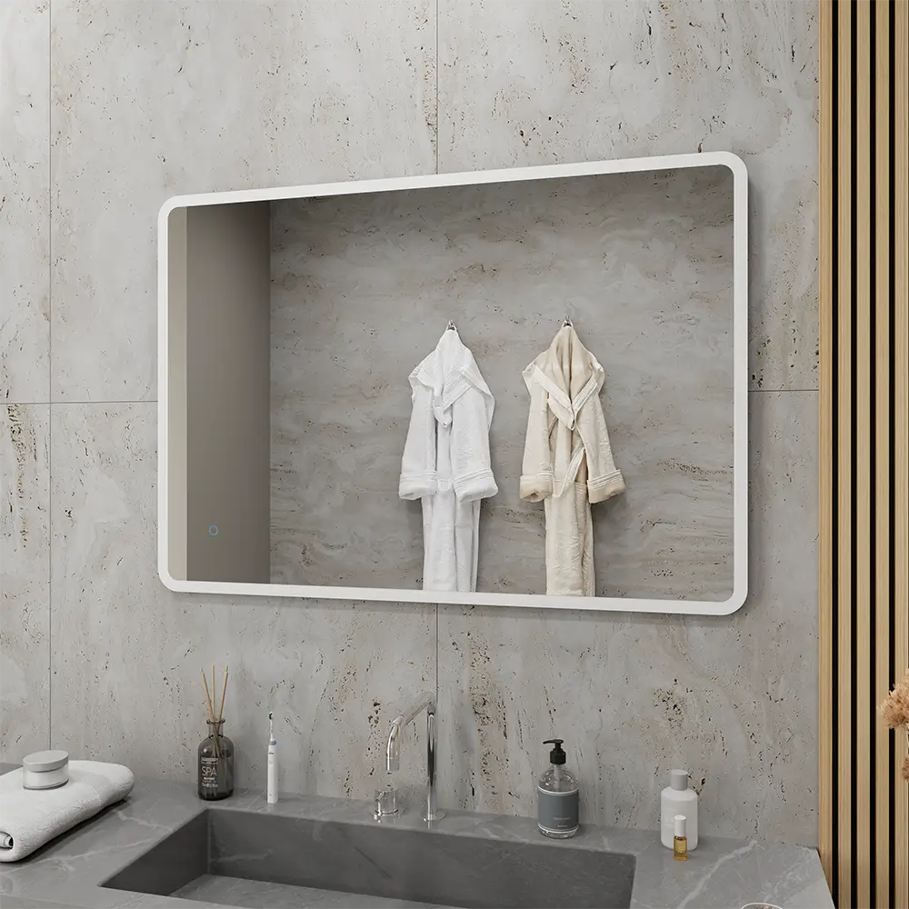 Specchio led bagno 60x80 cm reversibile con sensore touch-screen | Sham
